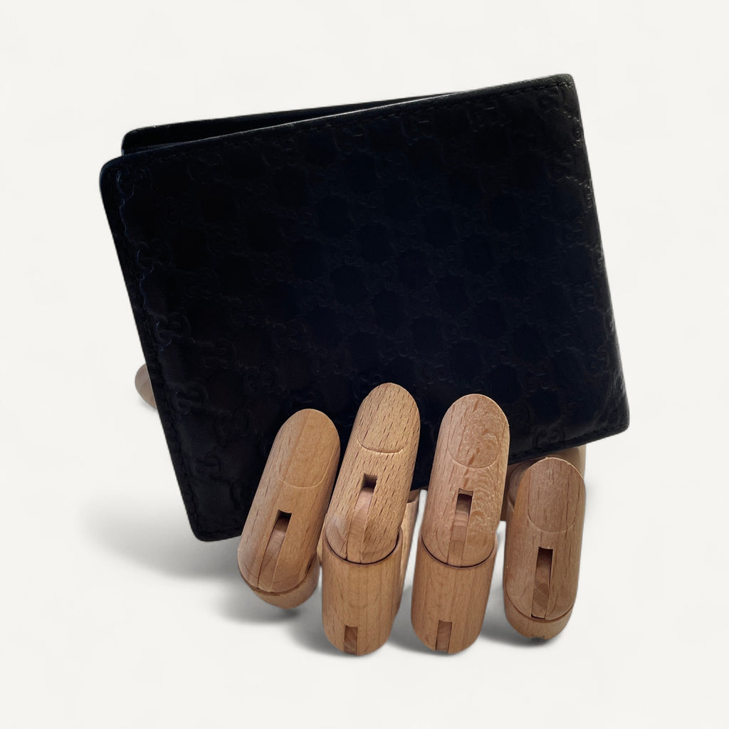 Gucci Guccissima Bifold Wallet in Black