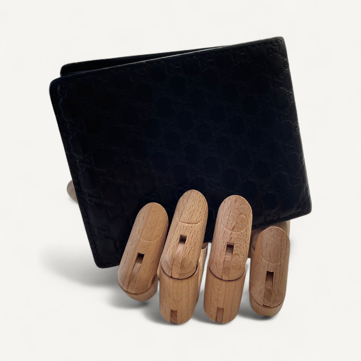 Gucci Guccissima Bifold Wallet in Black