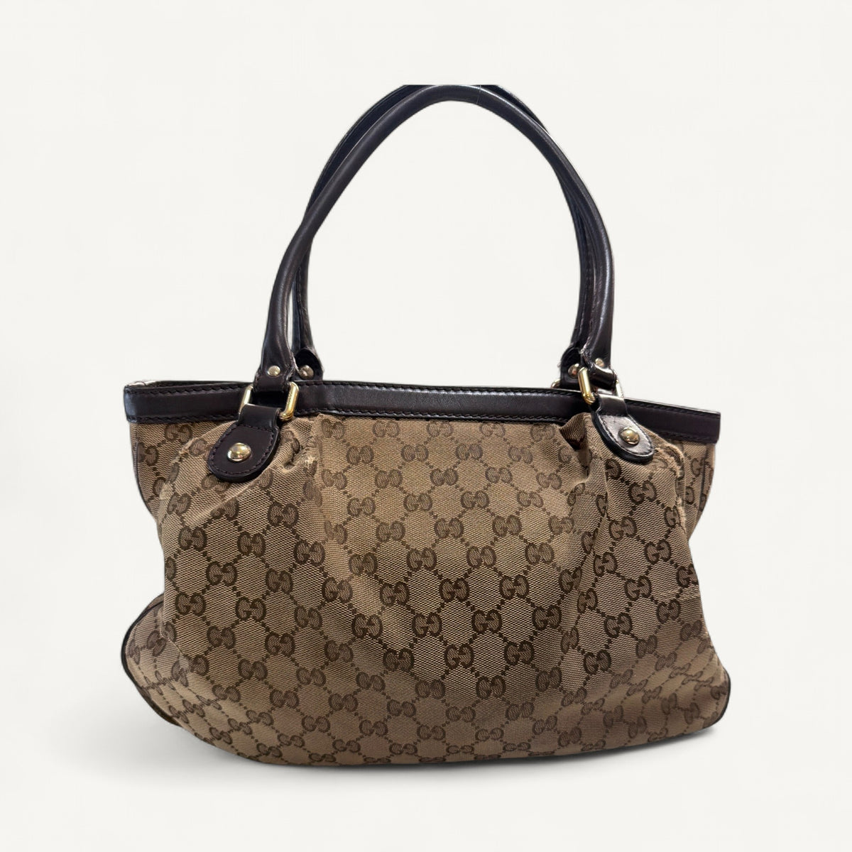 Gucci Monogram Canvas Sukey Tote