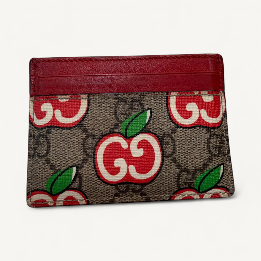 Gucci Supreme Cherry Card Holder