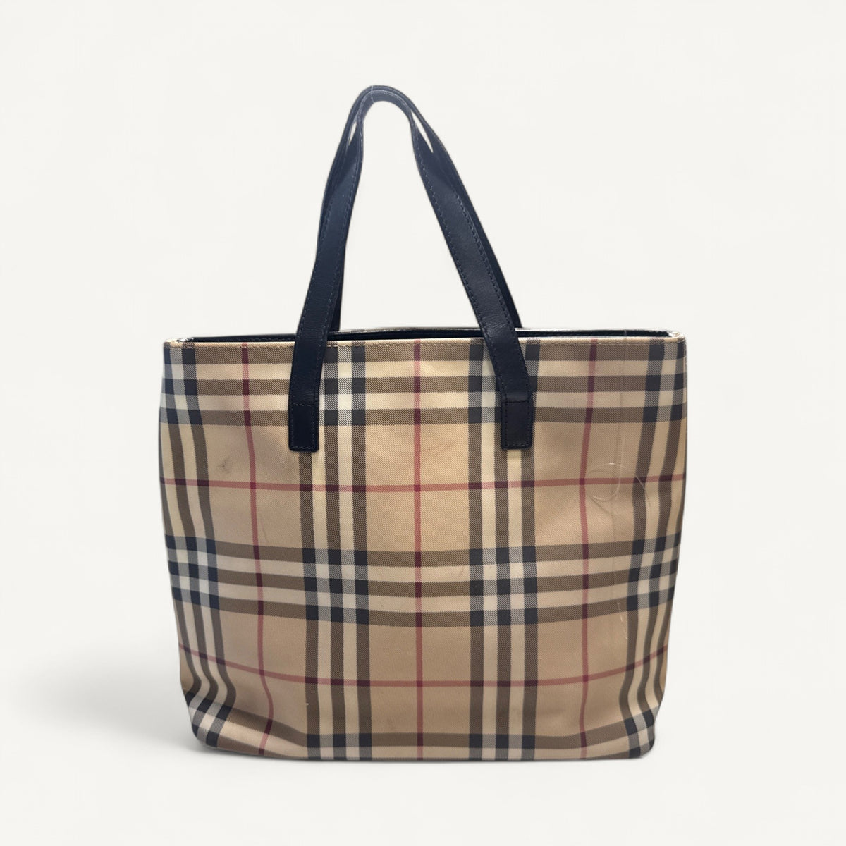 Burberry Nova Check Tote in Brown