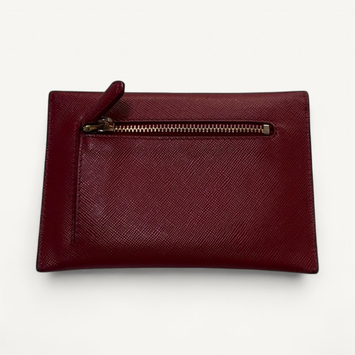 Prada Saffiano Wallet in Red