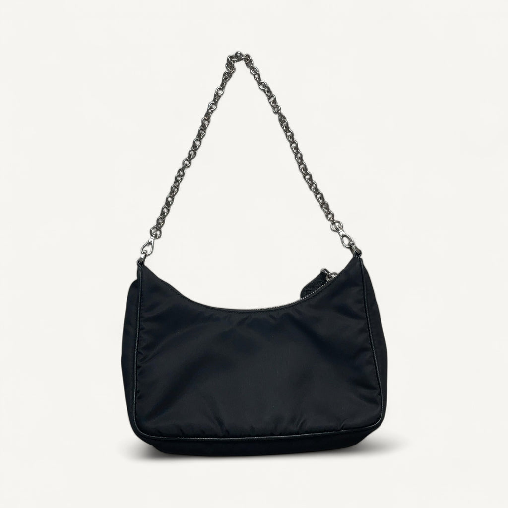 Prada Nylon Tessuto Crossbody Bag in Black