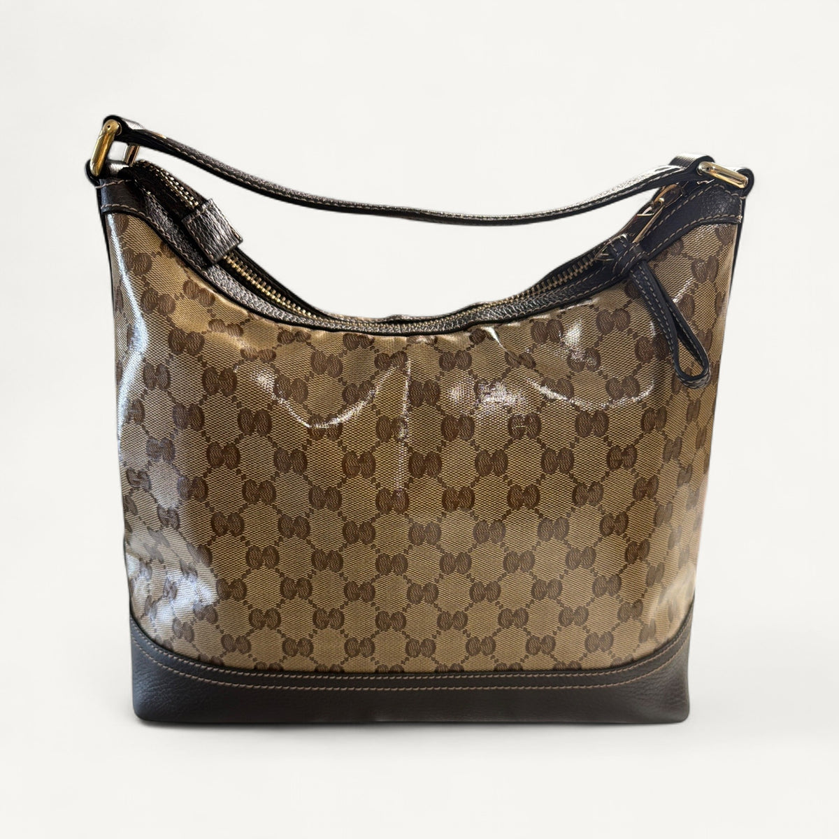 Gucci Monogram Crystal Hobo Shoulder