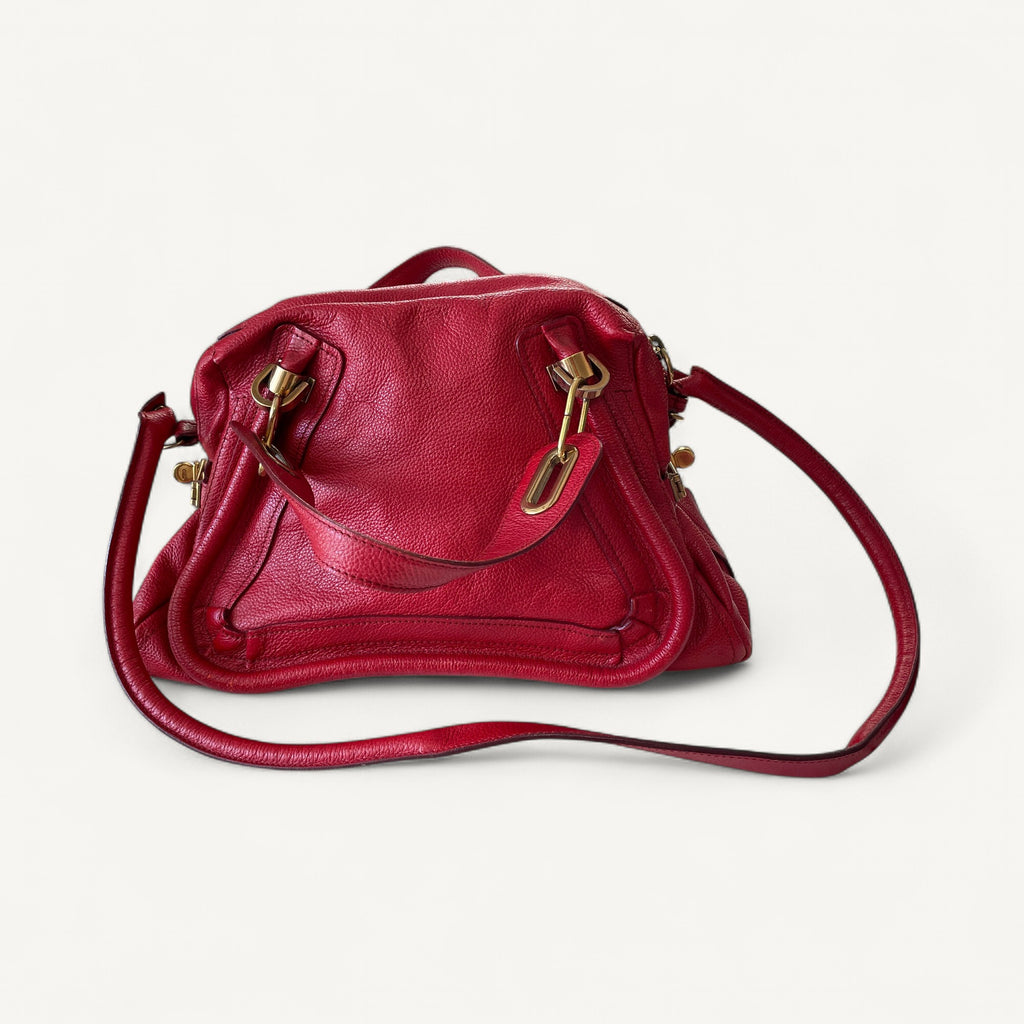 Chloe Paraty Shoulder Bag in Red