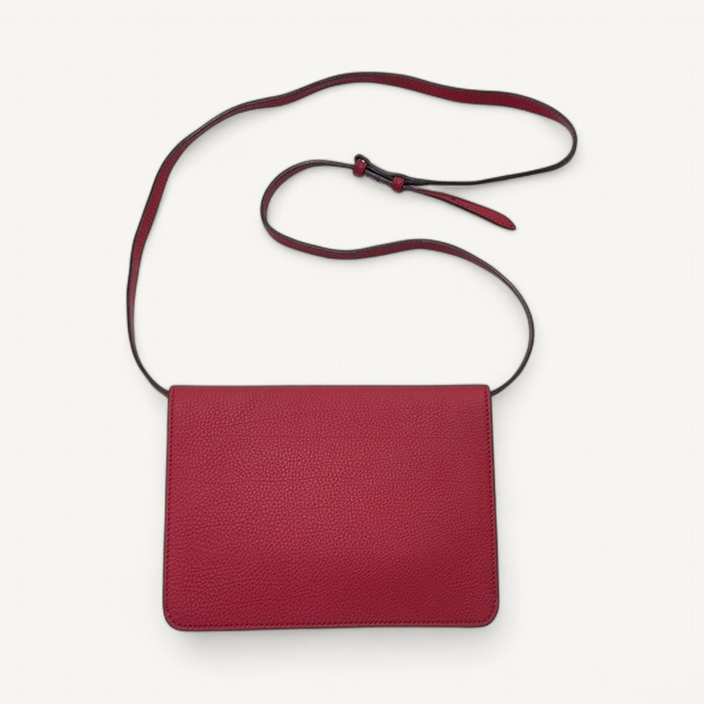Gucci Piston Lock Jackie Flap Crossbody in Red