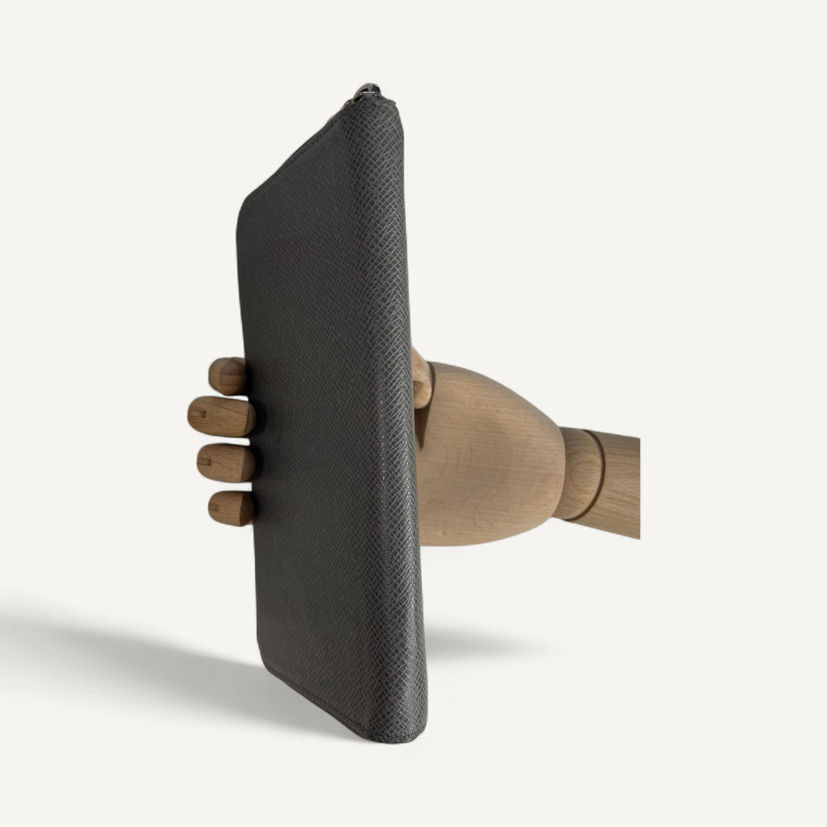 Louis Vuitton Taiga Zip-Around Wallet in Gray