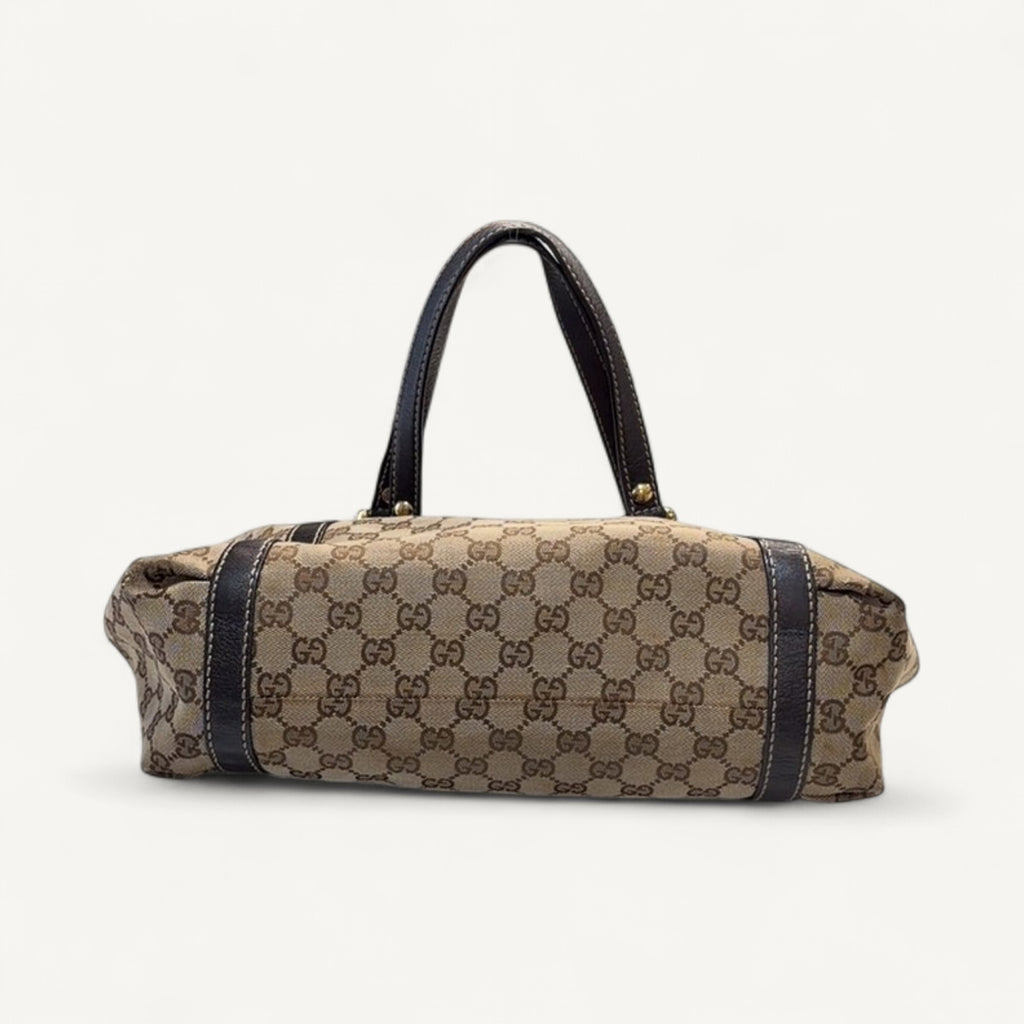 Gucci Web Tote in Brown
