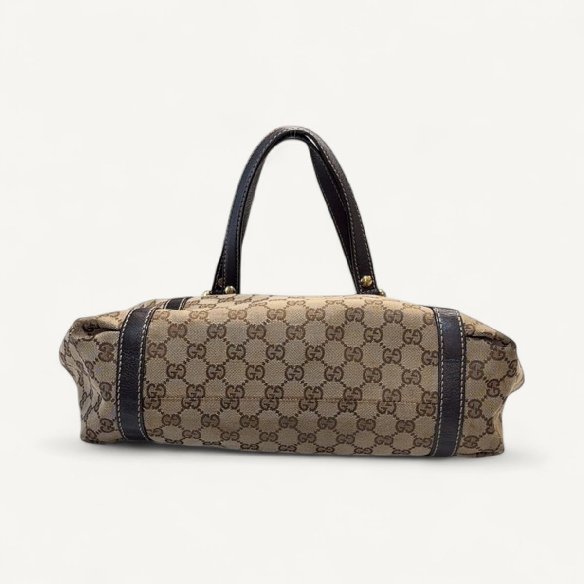 Gucci Web Tote in Brown