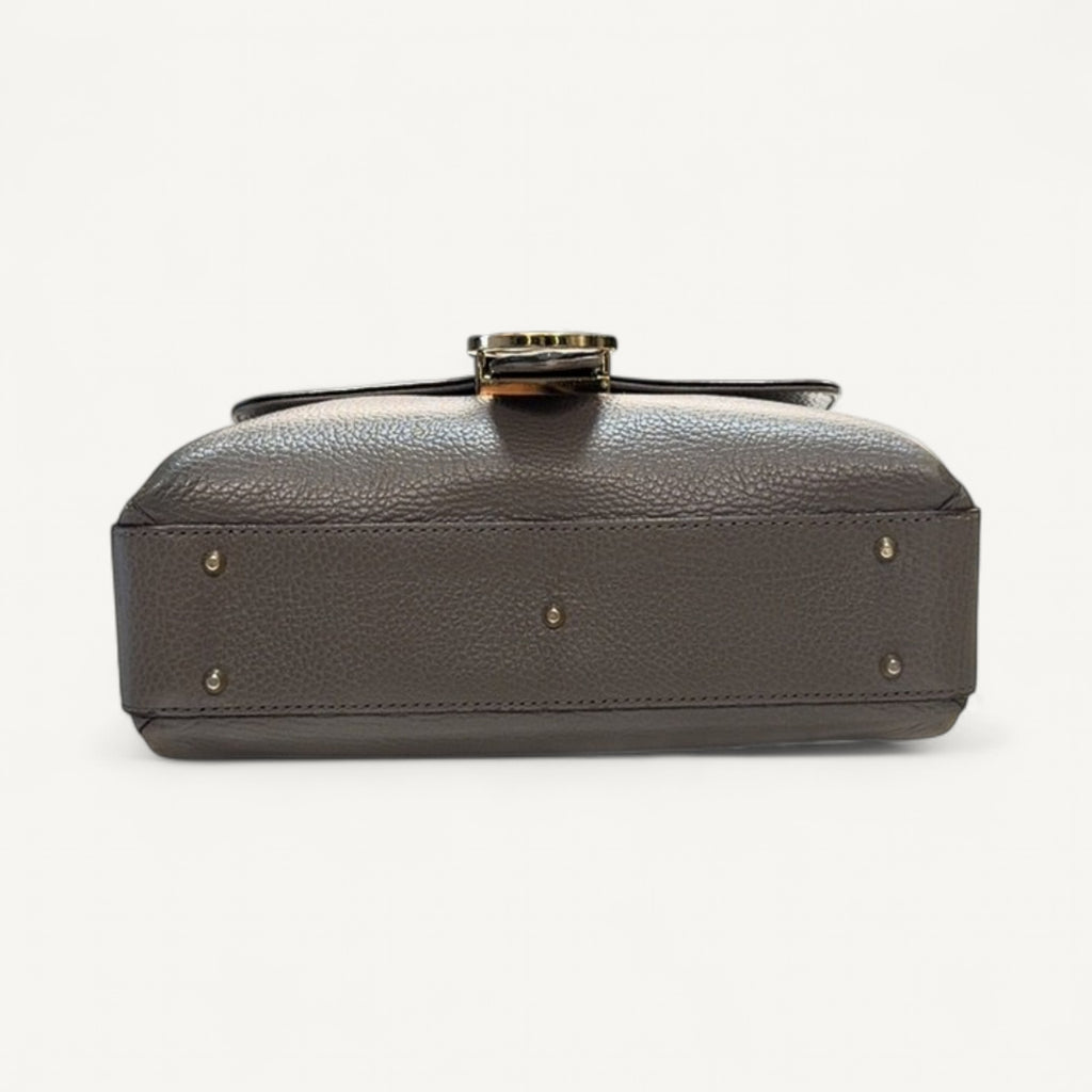 Gucci Top Handle Interlocking Crossbody Bag in Gray