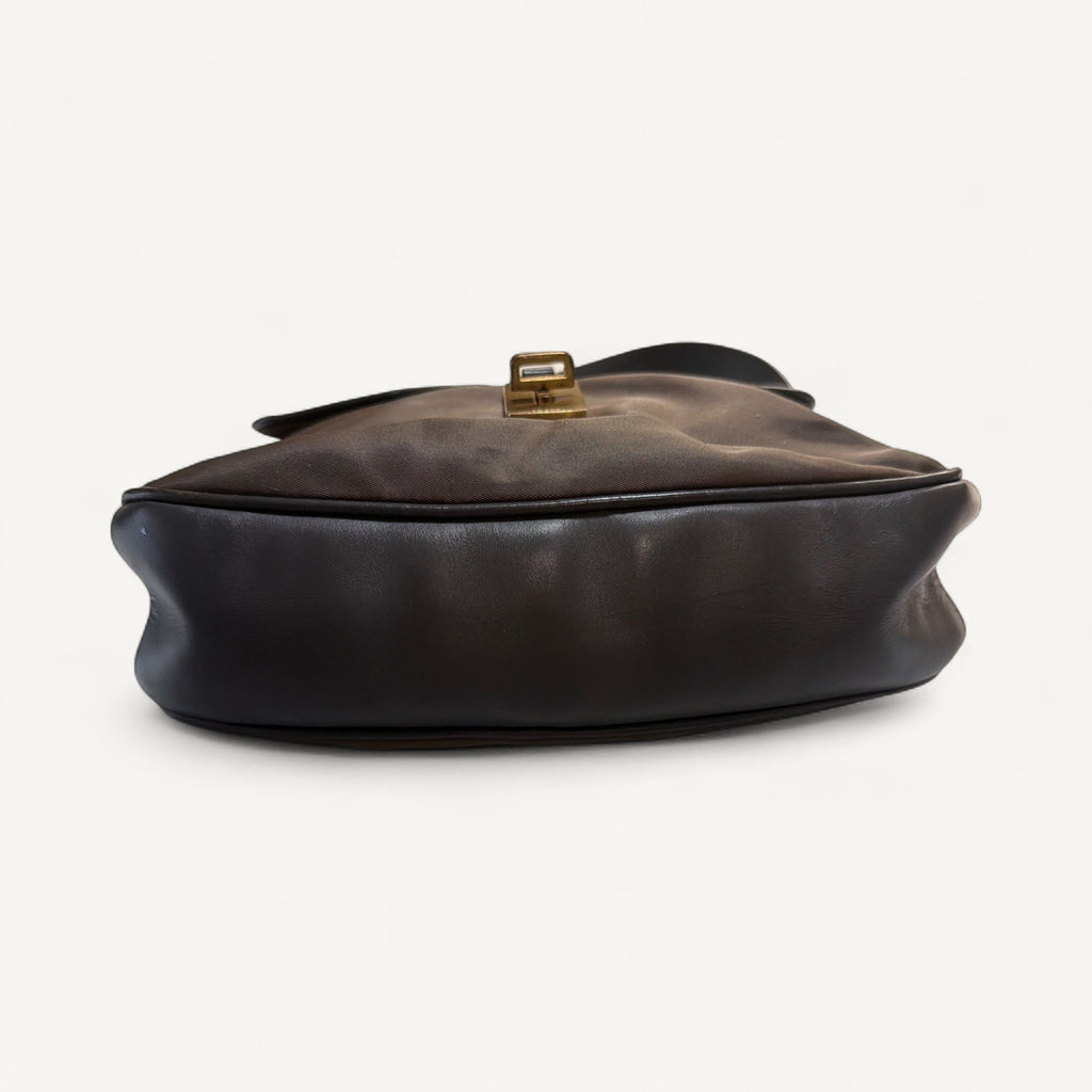 Prada Nylon Tessuto Flap Hobo Hobo Bag in Green
