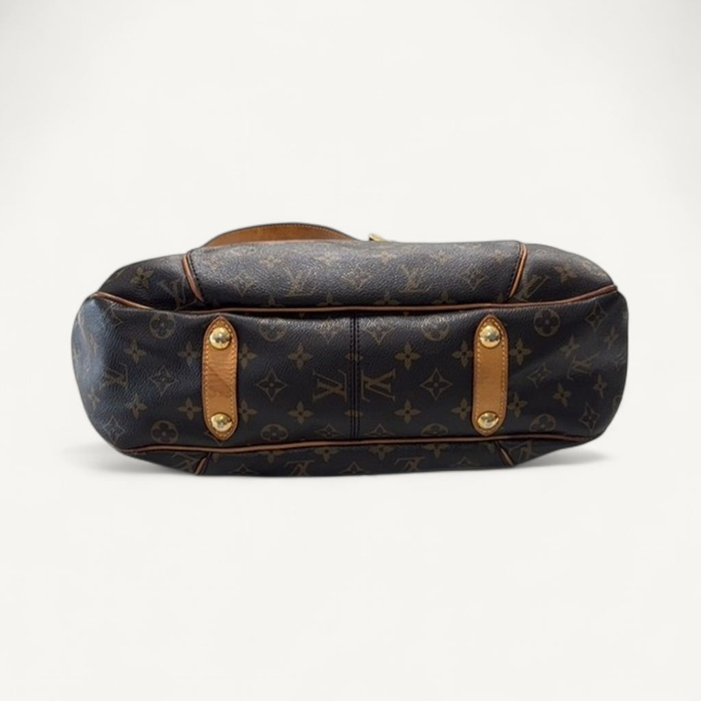 Louis Vuitton Monogram Galliera Canvas Shoulder Bag in Brown