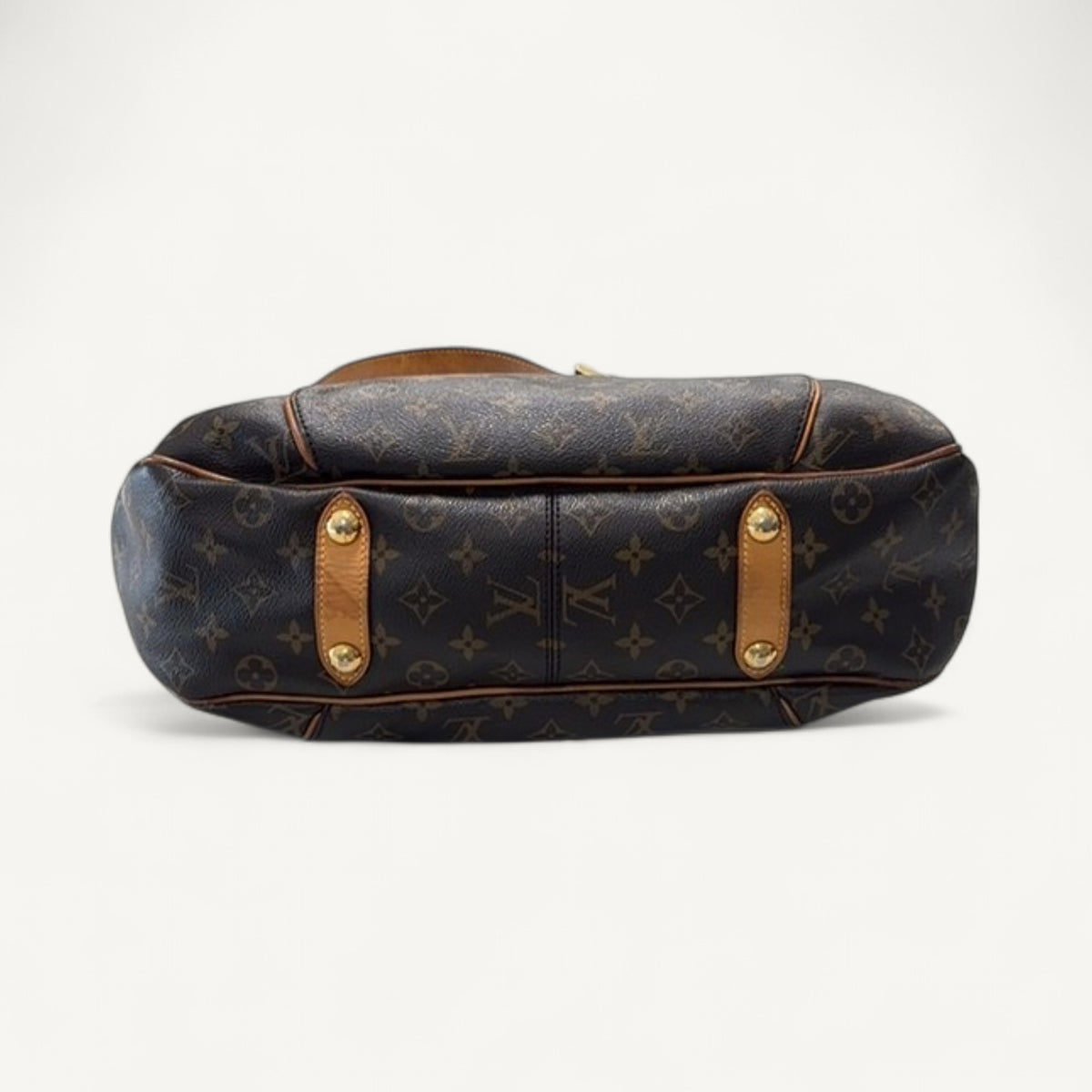 Louis Vuitton Monogram Galliera Canvas Shoulder Bag in Brown