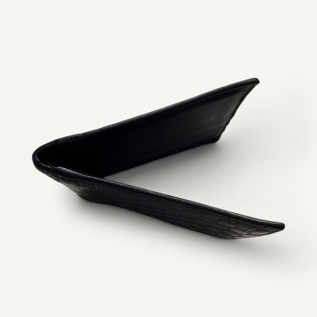 Gucci Guccissima Bifold Wallet in Black