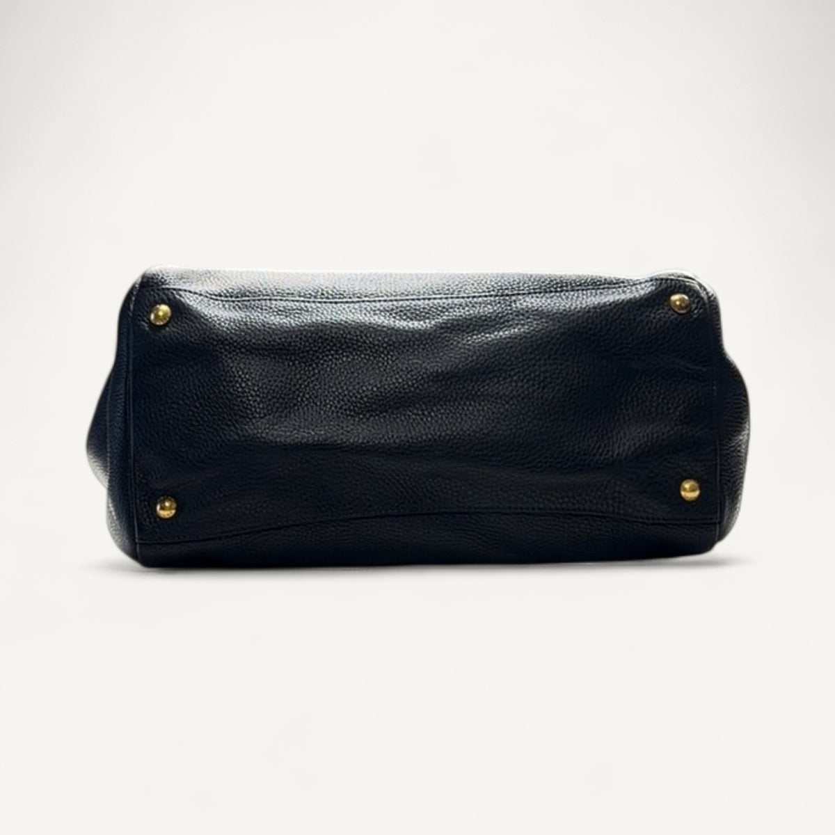 Prada Vitello Daino Convertible Tote in Black