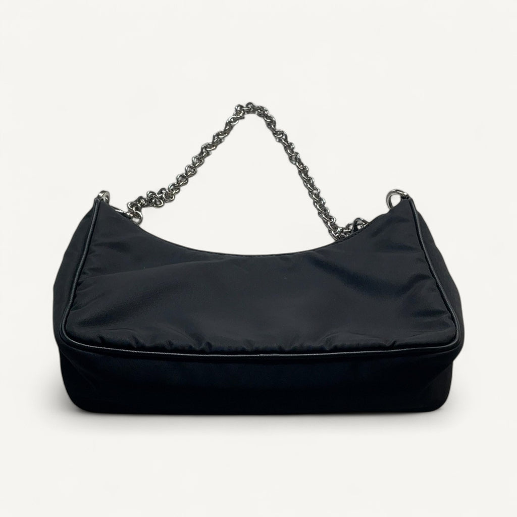 Prada Nylon Tessuto Crossbody Bag in Black