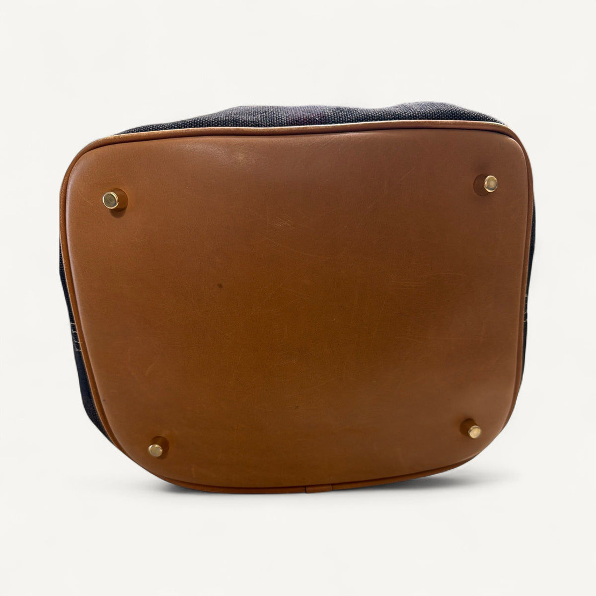 Burberry Ashby Bucket Mega Check Hobo Bag in Brown & Dark Brown