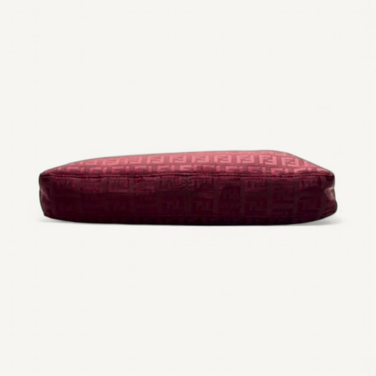 Fendi Zucca Canvas Pochette Shoulder Bag in Red