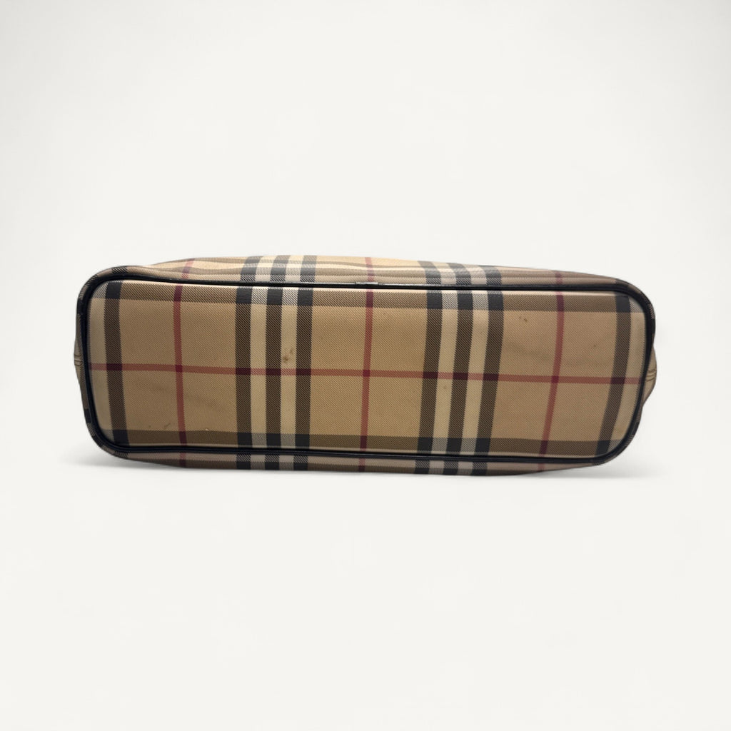 Burberry Nova Check Tote in Brown