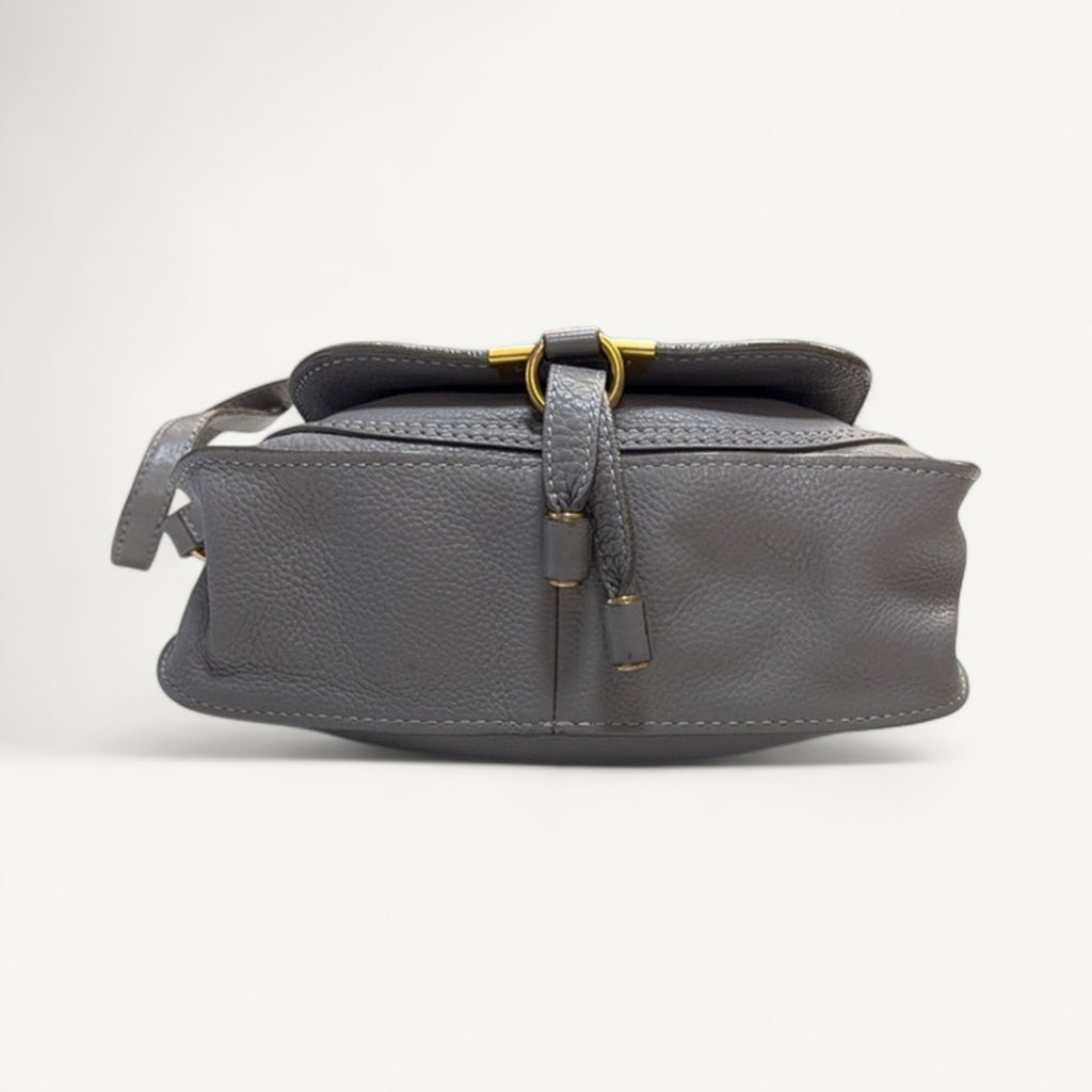 Chloe Marcie Gray Crossbody Bag in Gray