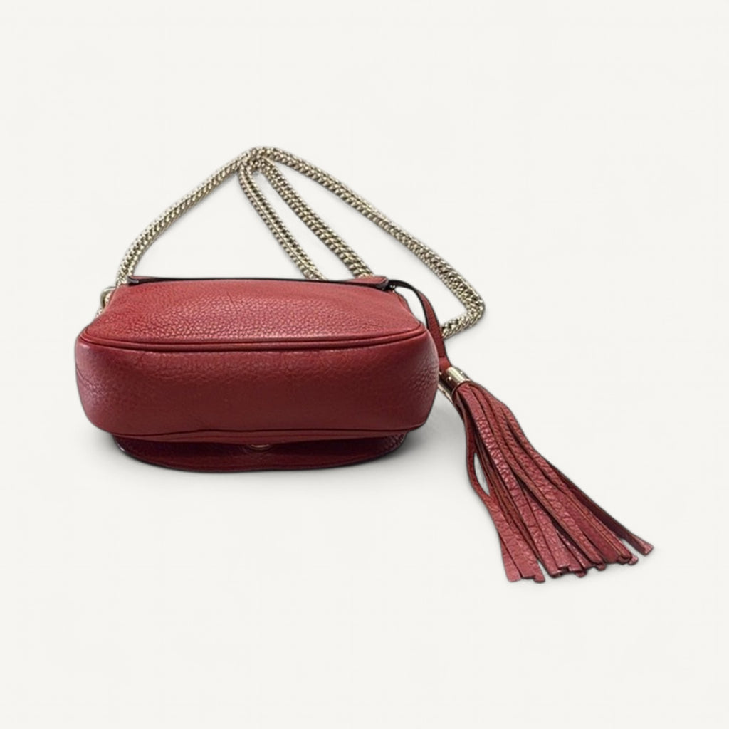 Gucci Soho Interlocking GG Crossbody Small in Red