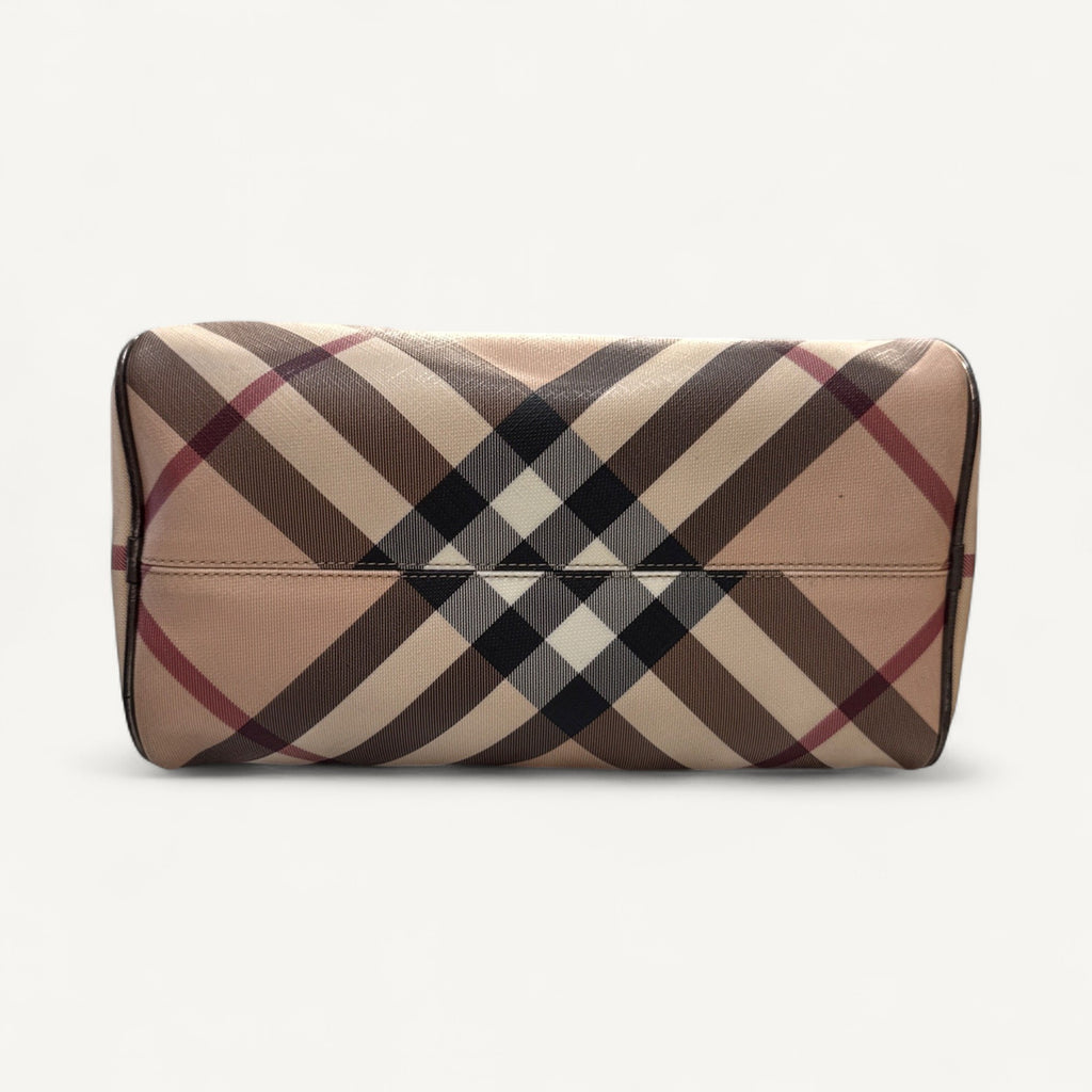 Burberry Nova Check Boston Bag in Metallic
