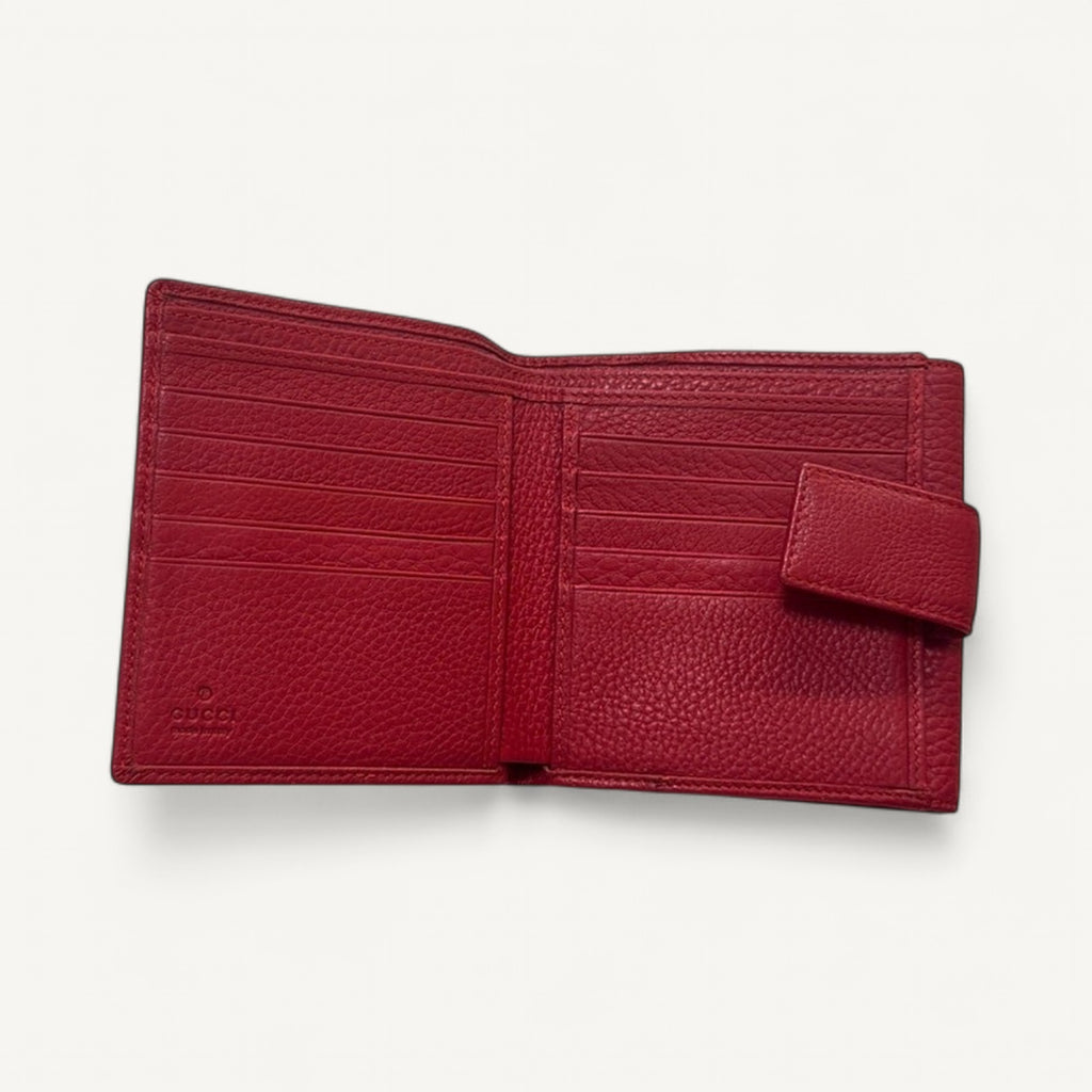 Gucci Marmont Trifold Wallet in Red
