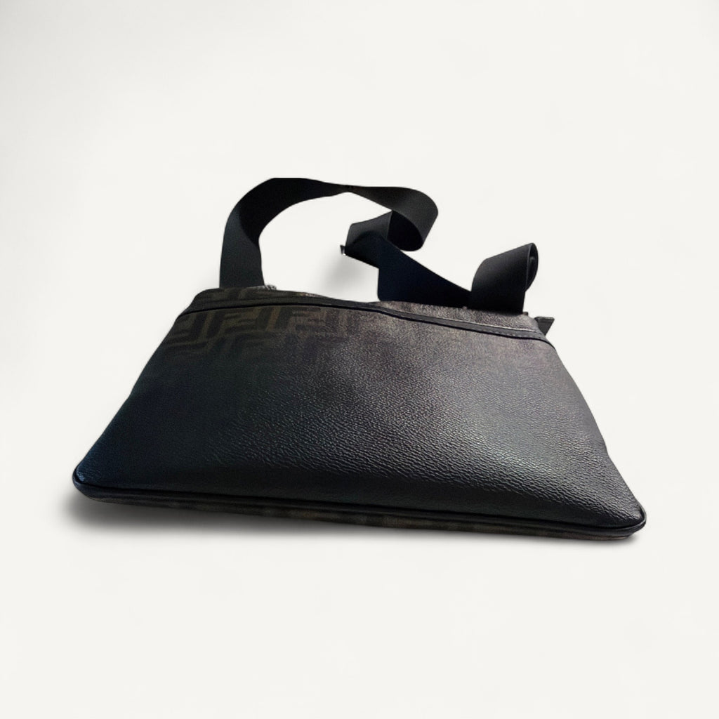 Fendi Spalmati Messenger Ombre Crossbody in Brown