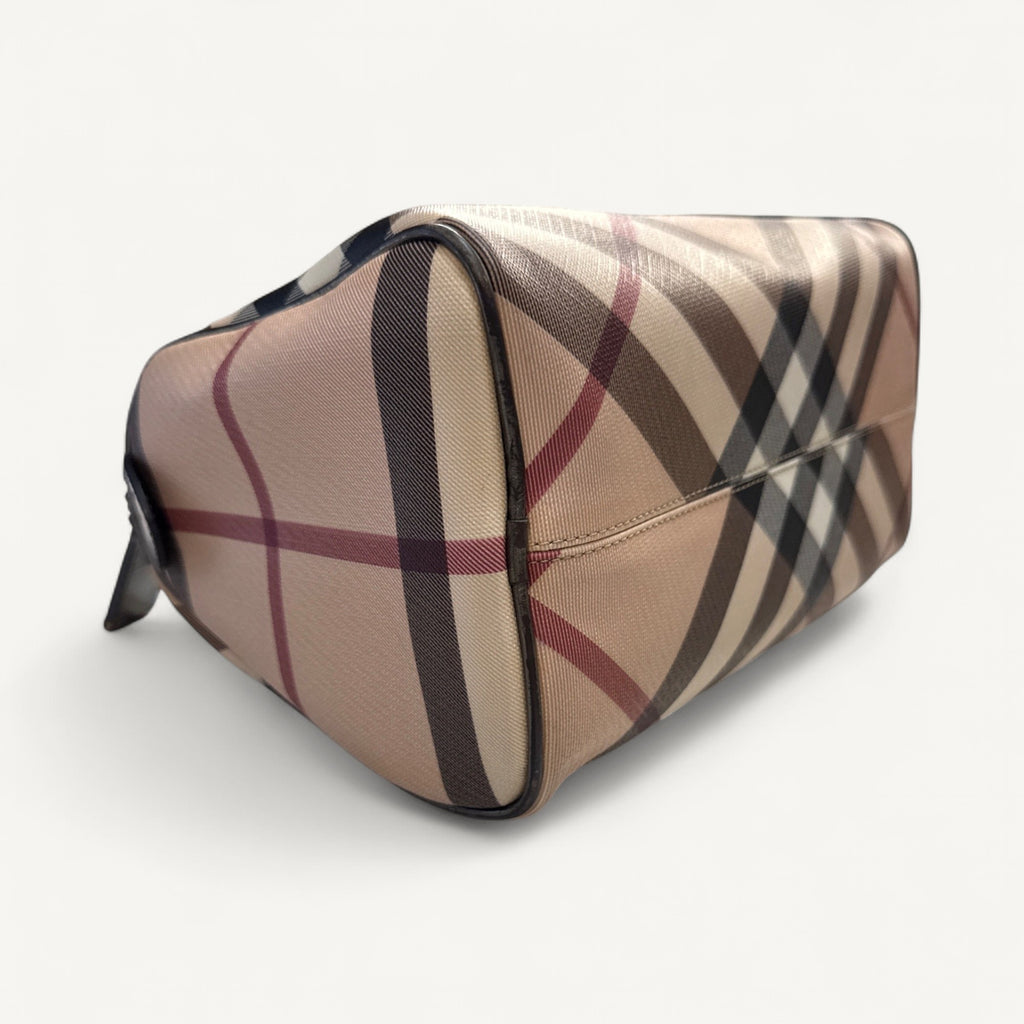 Burberry Nova Check Boston Bag in Metallic