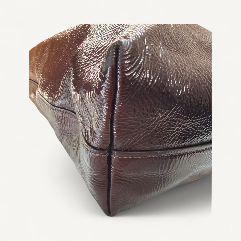 Prada Vitello Shine Convertible Messenger Ombre Messenger Bag in Brown