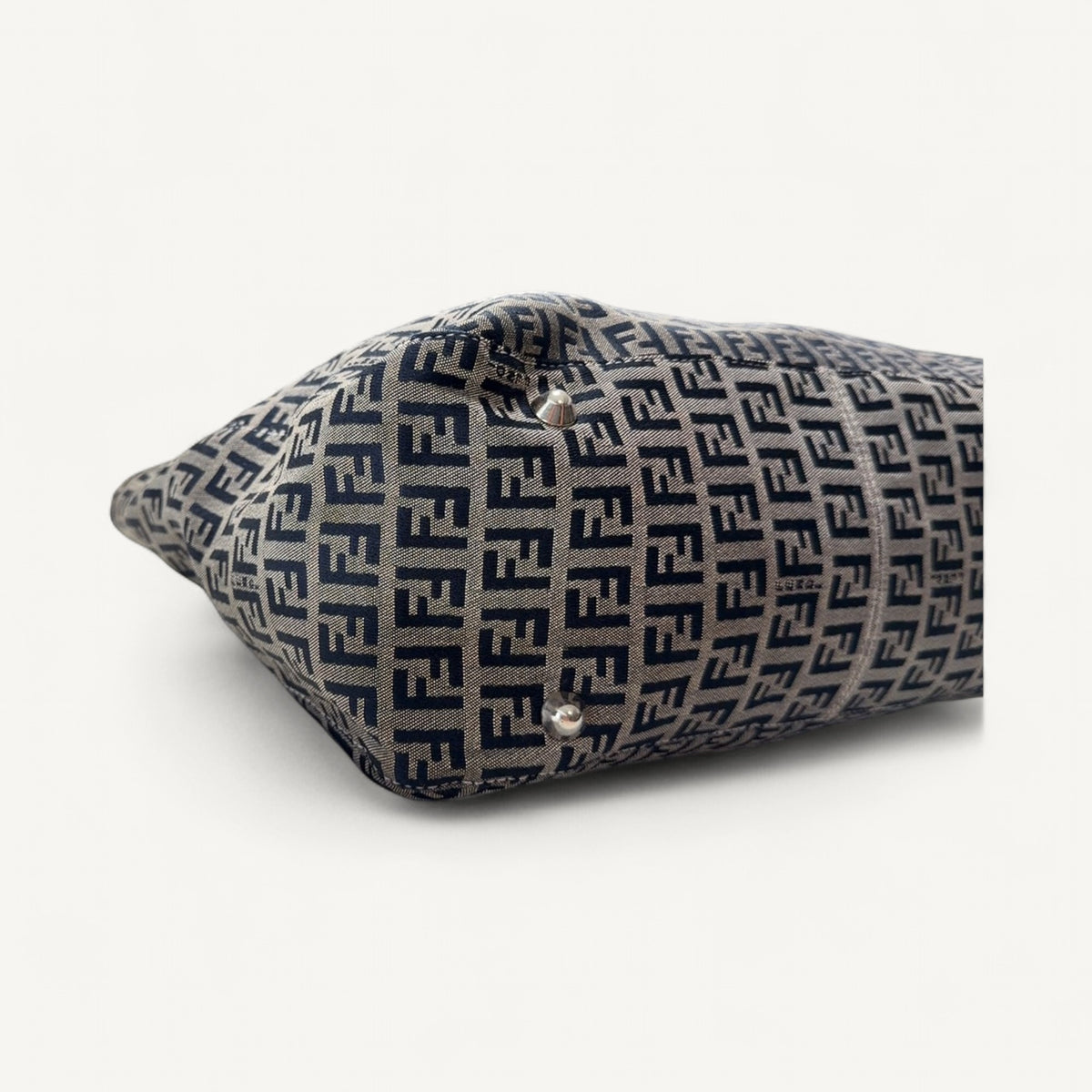 Fendi Zucca Canvas Tote in Blue