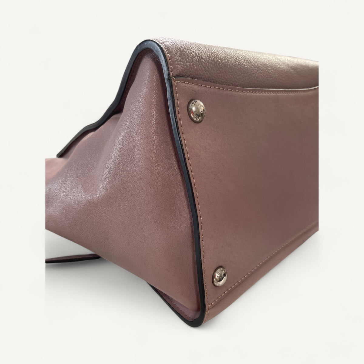Prada Leather Vitello Daino Convertible Twins Tote Crossbody Bag
