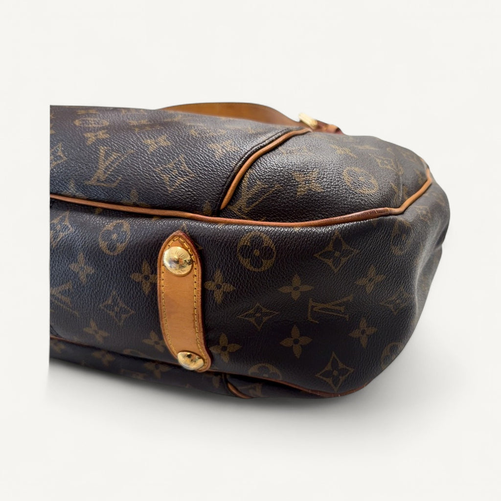 Louis Vuitton Monogram Galliera Canvas Shoulder Bag in Brown