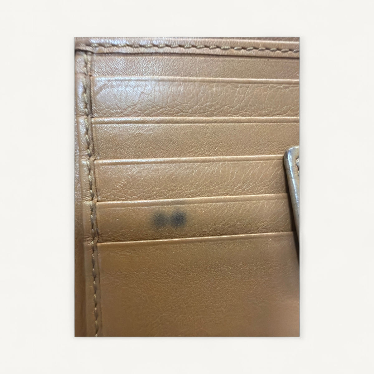 Gucci Guccissima Trifold Wallet in Brown