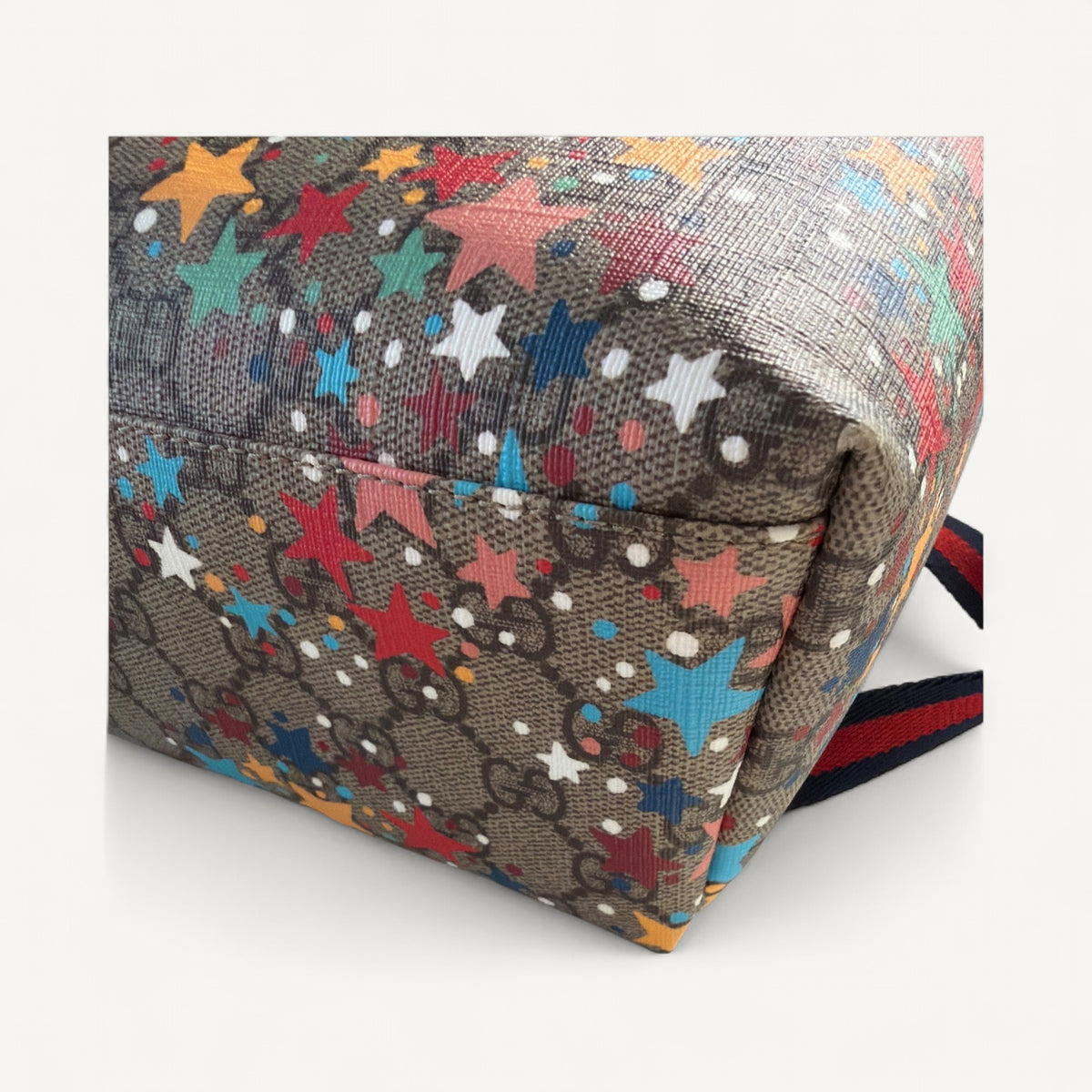 Supreme Backpack Stars Monogram Multicolor in Blue