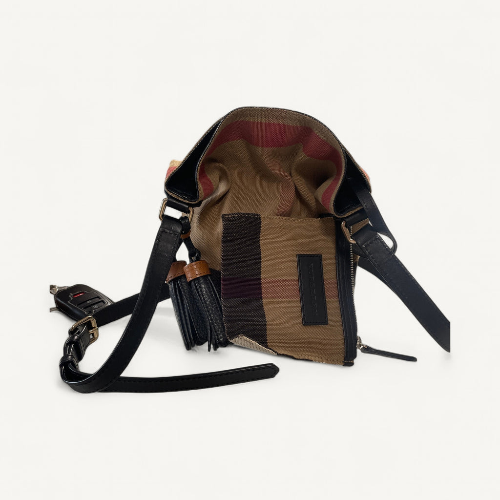 Burberry House Check Bucket Bag in Brown