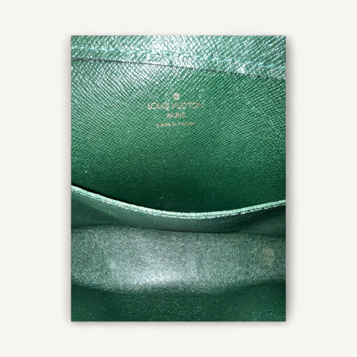 Louis Vuitton Taiga Clutch in Green