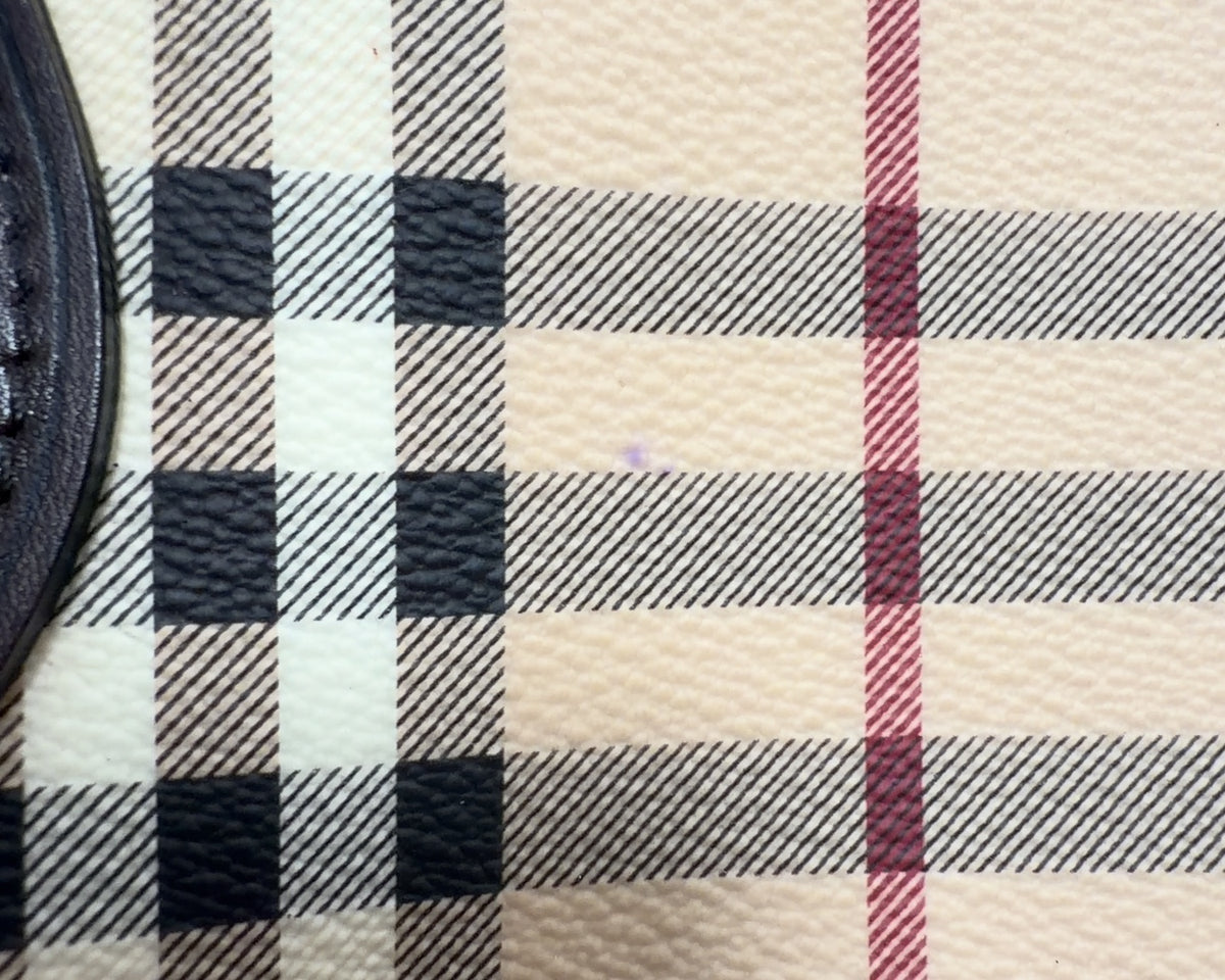 Burberry Haymarket Check Satchel in Brown