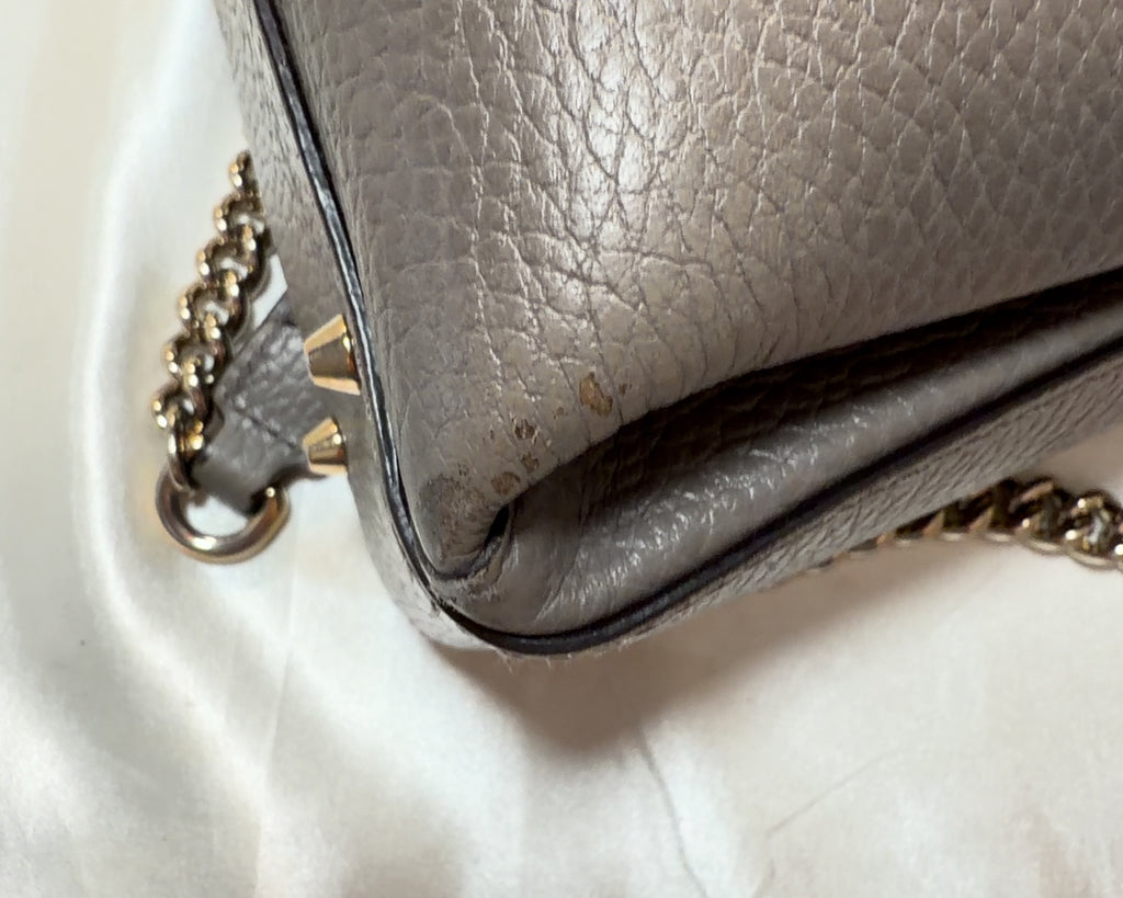 Gucci Top Handle Interlocking Crossbody Bag in Gray