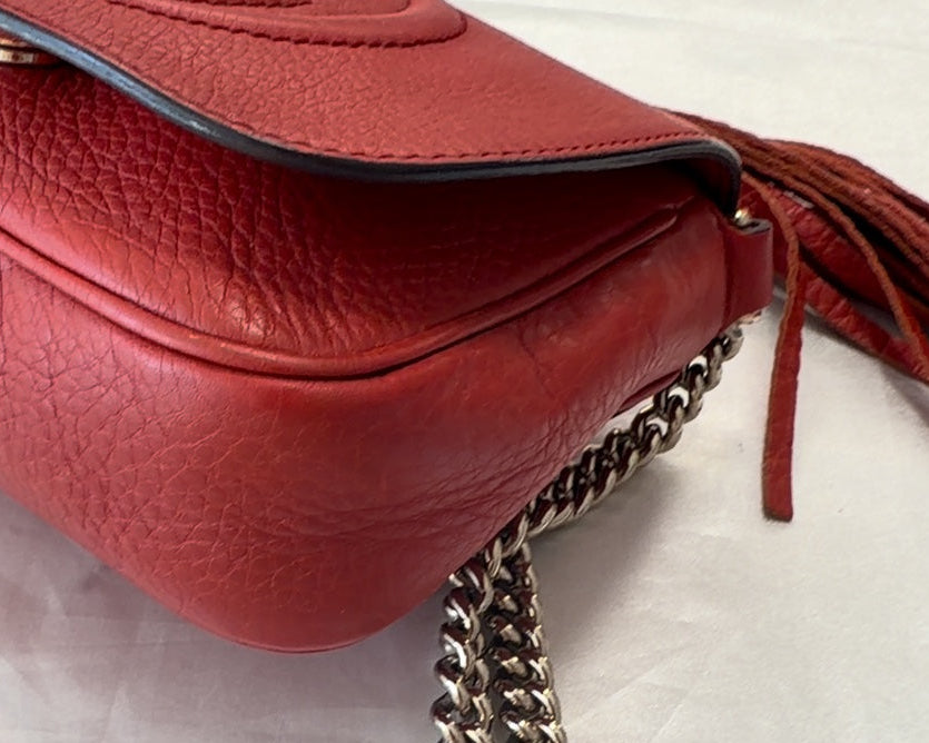 Gucci Soho Interlocking GG Crossbody Small in Red