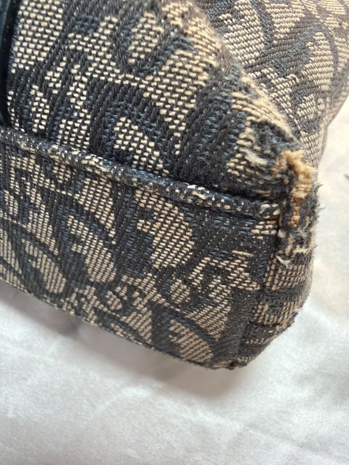 Christian Dior Vintage Monogram Trotter Diorissimo Canvas Tote