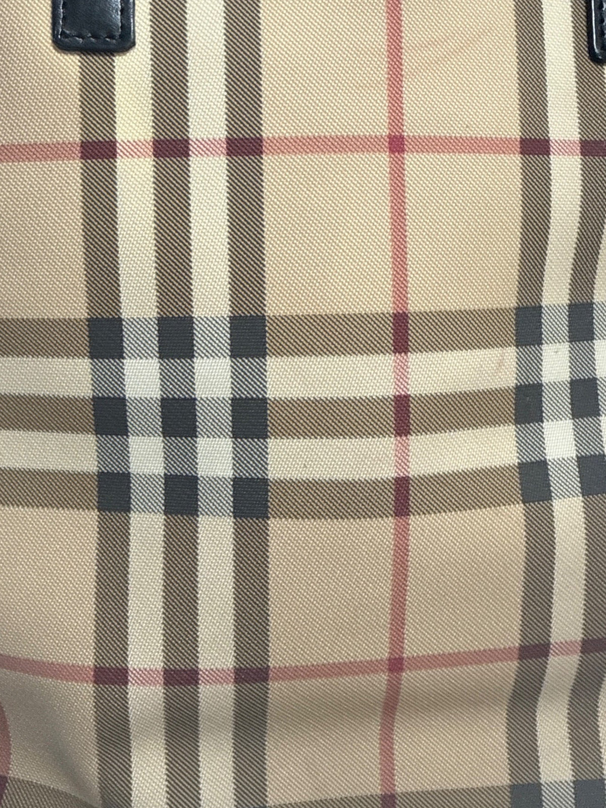 Burberry Nova Check Tote in Brown