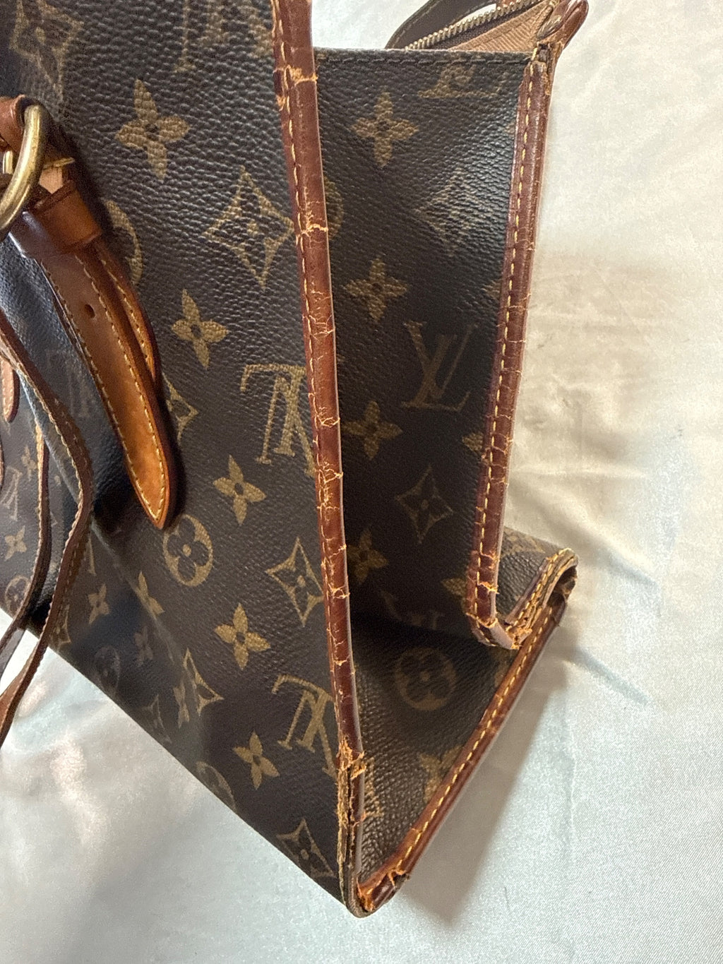 Louis Vuitton Monogram Satchel in Brown