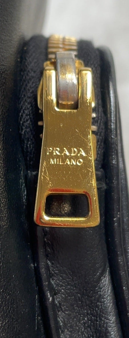 Prada Leather Bucket Bag in Black
