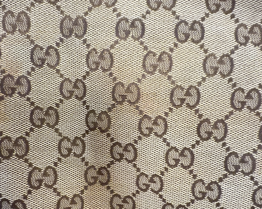 Gucci GG Canvas Wave Horsebit Hobo in Brown