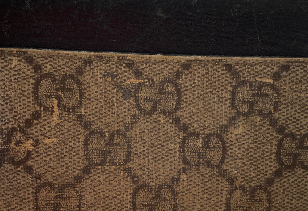 Gucci GG Padlock Canvas Wallet in Brown