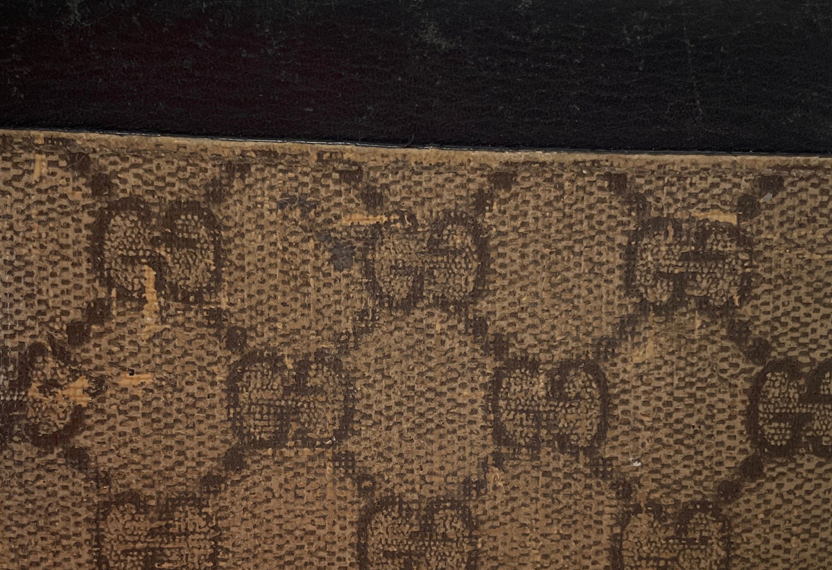 Gucci GG Padlock Canvas Wallet in Brown