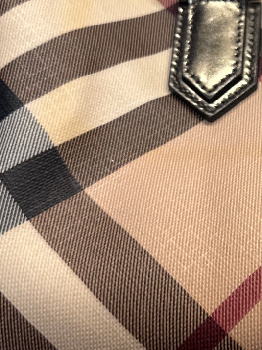 Burberry Nova Check Boston Bag in Metallic