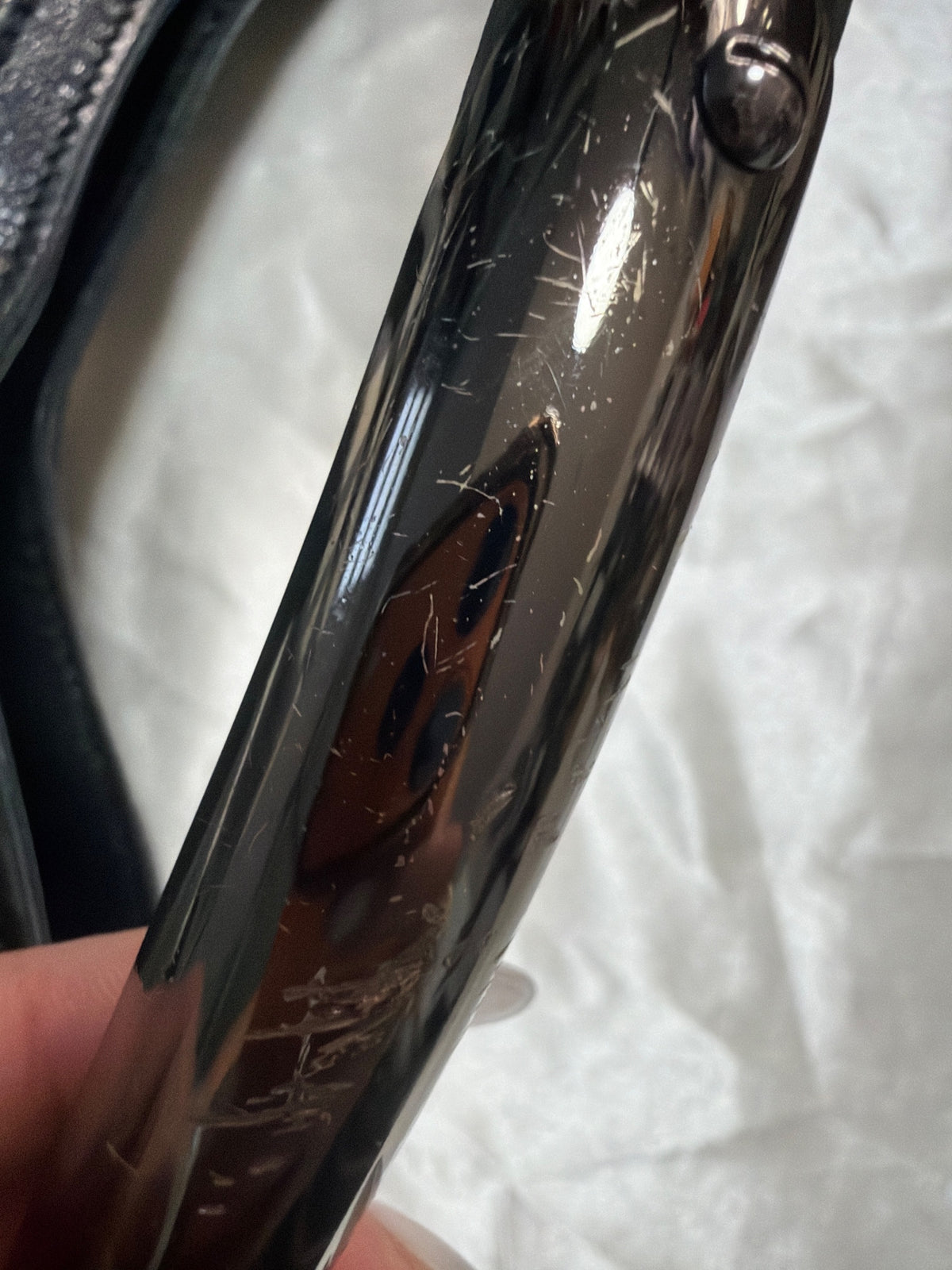 Burberry Check Studded Hobo in Black