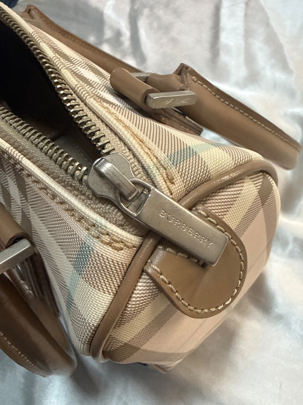 Burberry Boston Satchel in Pink